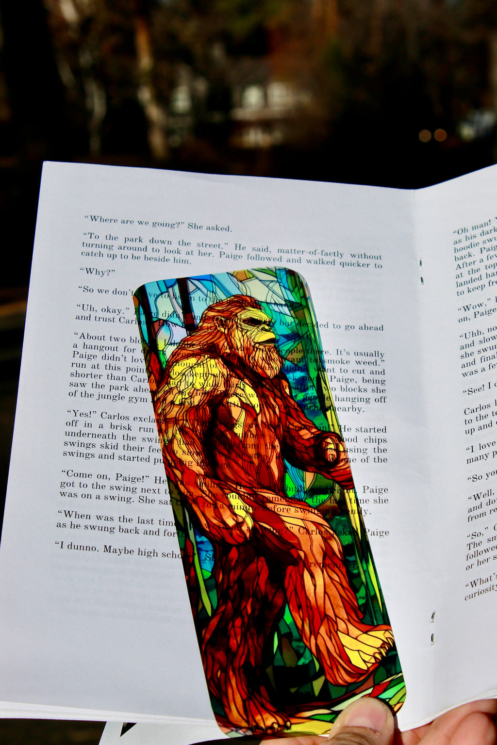 Bigfoot Bookmark – Handmade Sasquatch Bookmark, Sasquatch Gift, Unique Bigfoot Gift